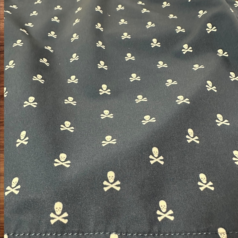 Peter Millar Crown‎ Sport Mens Golf Shorts Blue Skull Print Size 34 - Picture 8 of 8